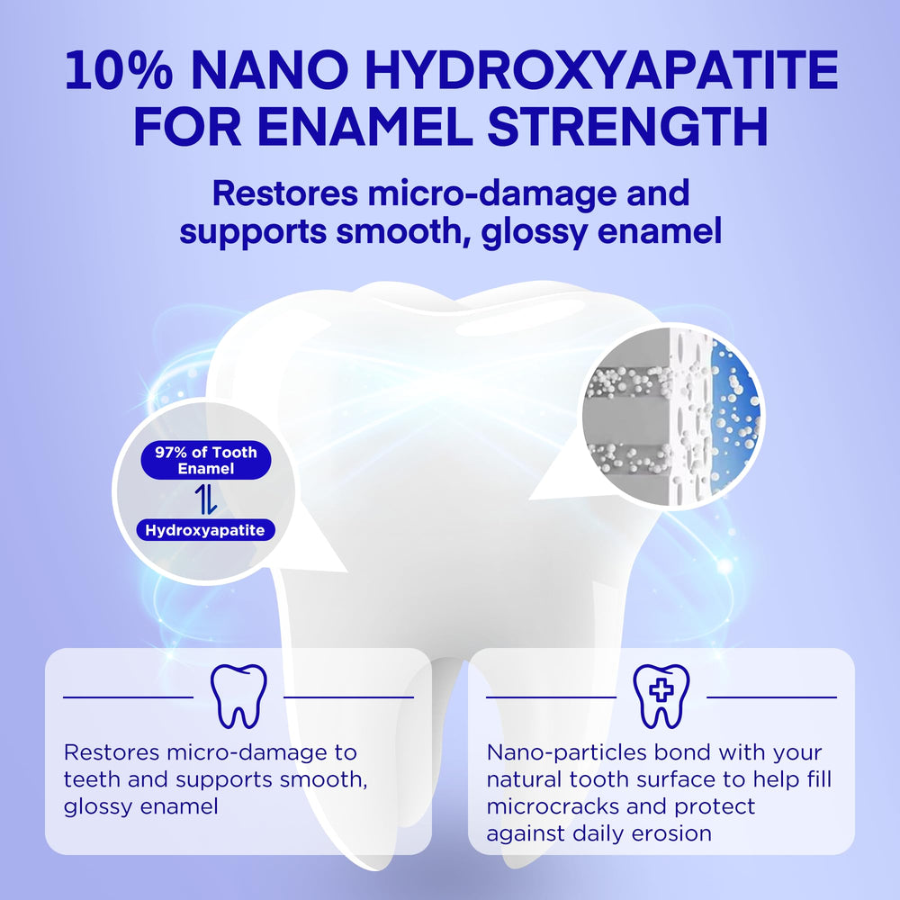 Back view of PearlSmile toothpaste tube showing ingredients