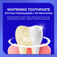 Front view of PearlSmile toothpaste tube