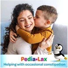 Pedia-Lax kid taking chewable tablet for easy relief