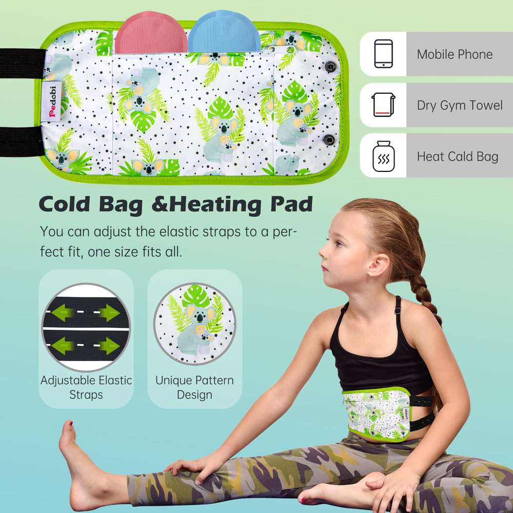 Two adjustable nylon straps with buttons for secure fit