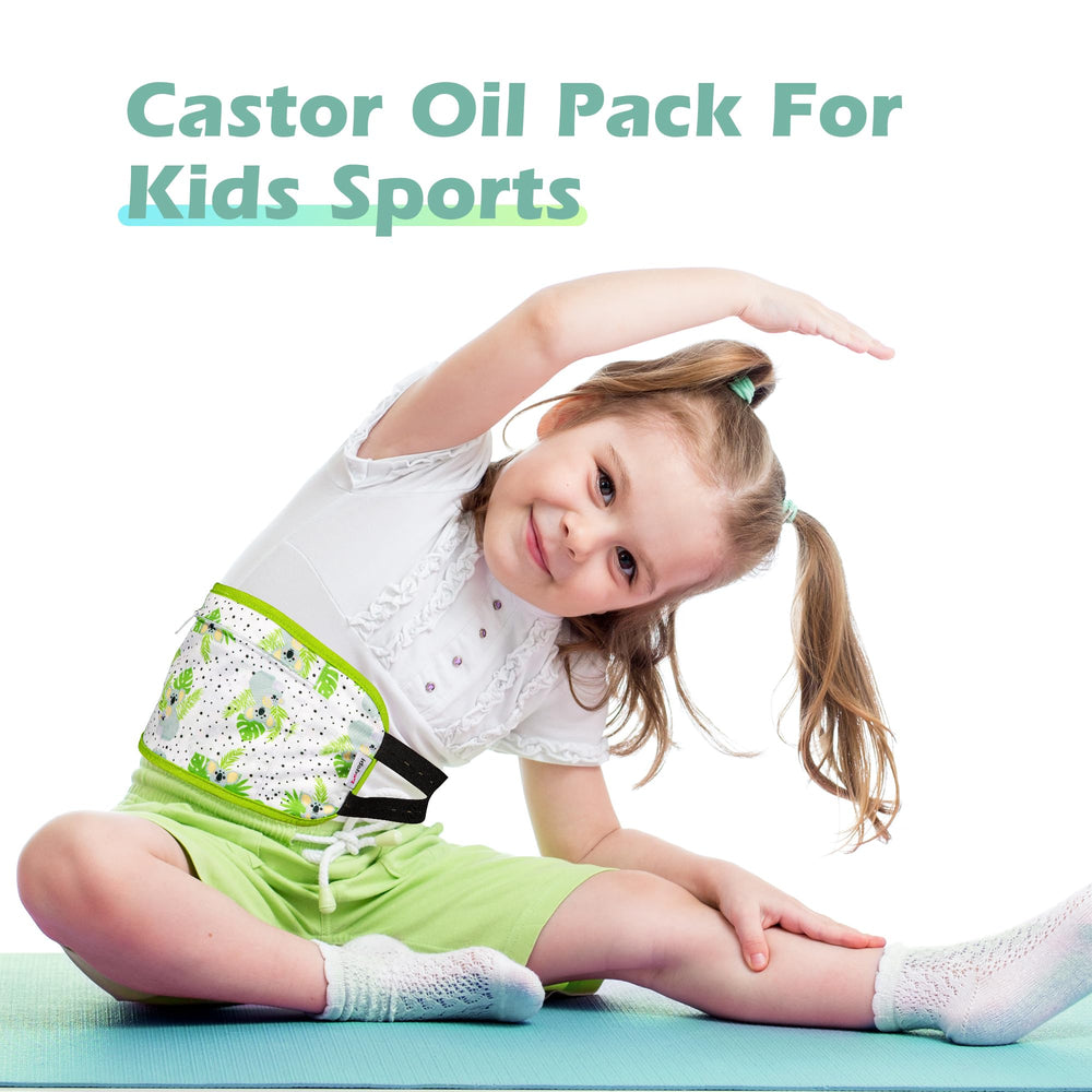 Applying castor oil to the inner layer of the wrap