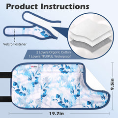 Pedobi castor oil pack wrap outer TPU layer shown for warmth and containment