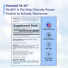 Peer-reviewed studies and clinical data supporting TA-65