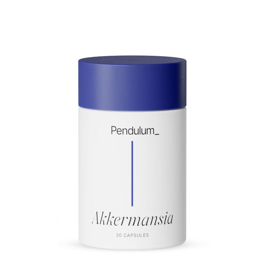 Pendulum Akkermansia probiotic capsules bottle – 30 count (hero image)