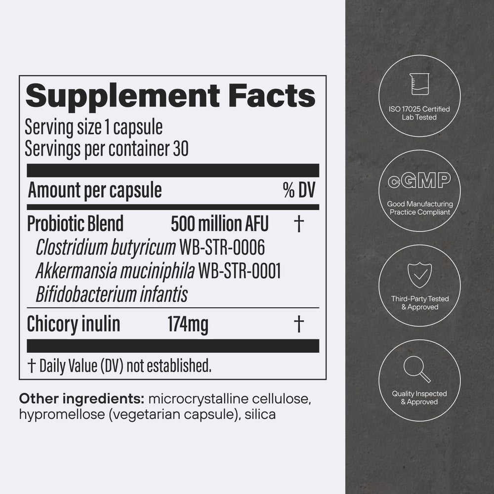 Pendulum GLP-1 Probiotic packaging box with dosage information.