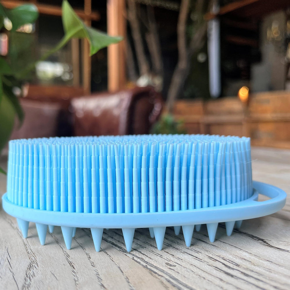 Penepico premium sensory brush front view showcases soft silicone bristles for skin-safe brushing.