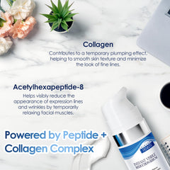 Close-up of PENNTR serum application showing silky, lightweight texture.