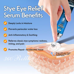 PENNTR Stye Eye Treatment rollerball closeup highlights smooth, touch-free eyelid massage.