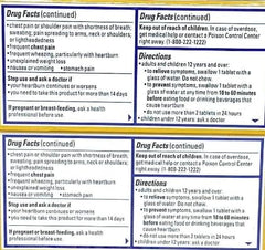 Pepcid AC tablets close-up illustrating easy-to-swallow design for on-the-go relief.