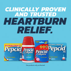 Pepcid AC tablet dissolving quickly for fast pre-meal relief