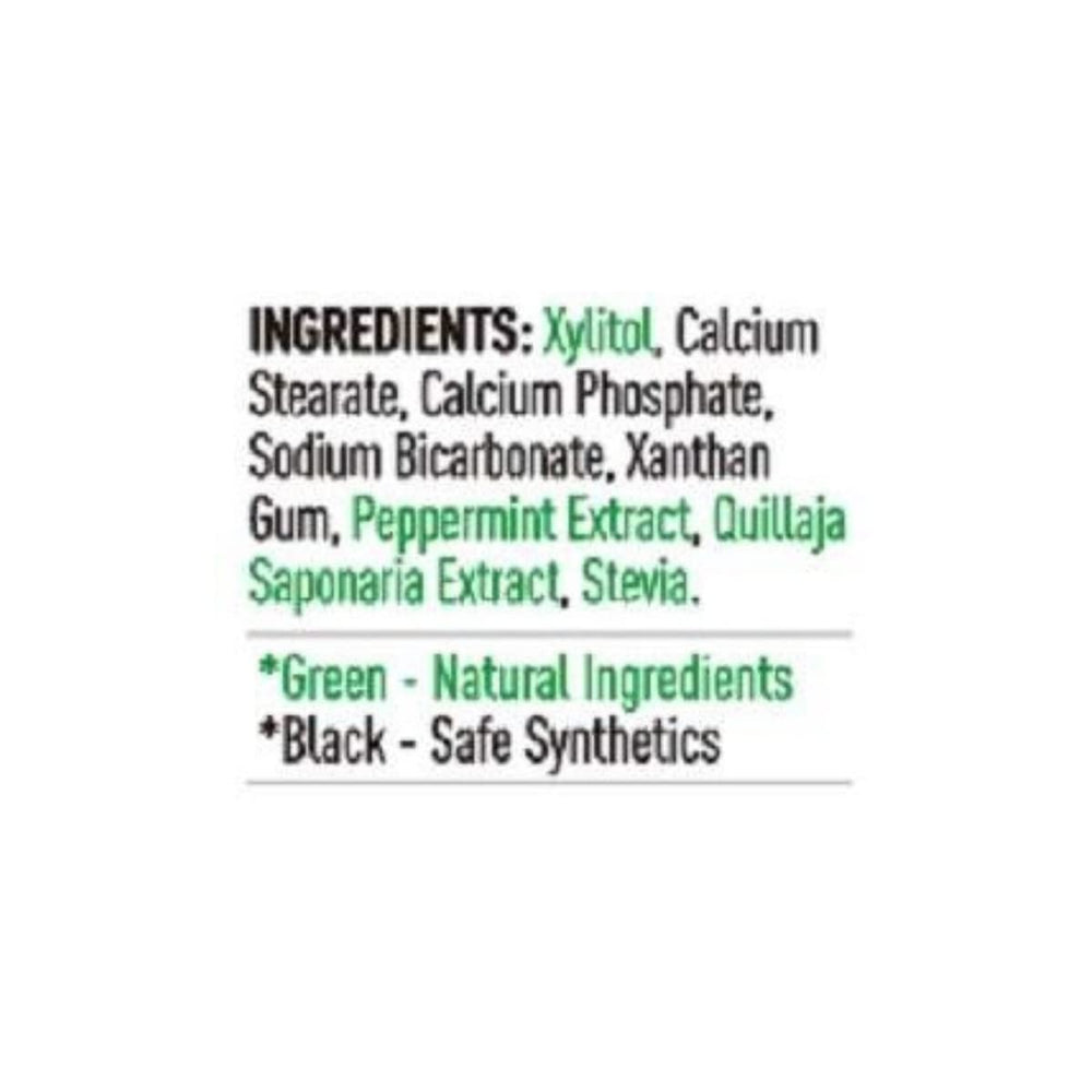 Peppermint flavor with activated charcoal for whitening and fresh breath