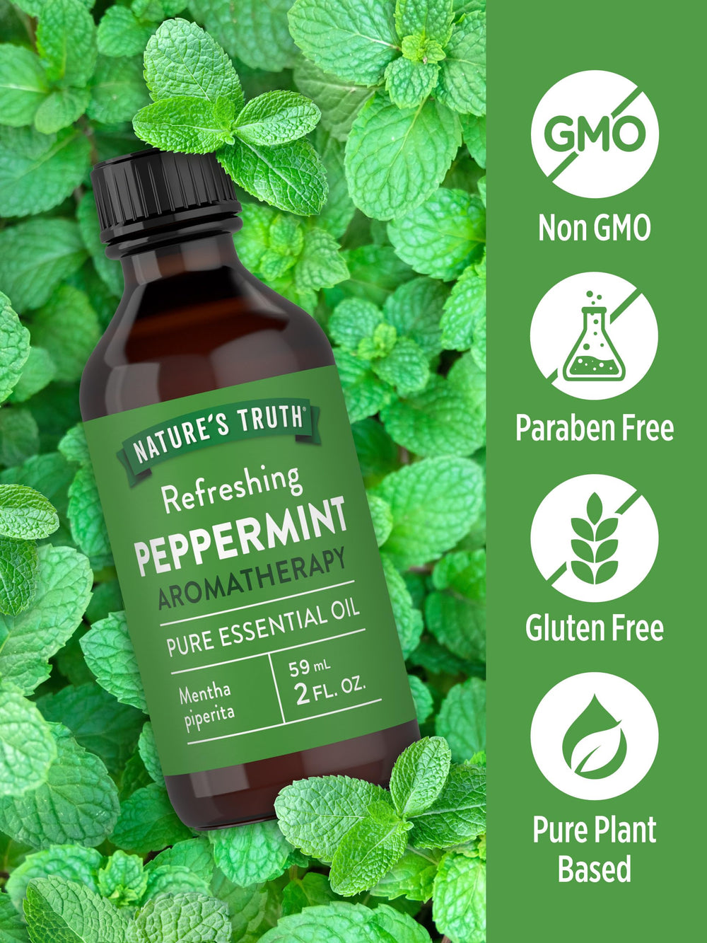 Lab-tested peppermint essential oil purity