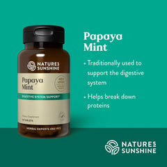 Peppermint leaves for fresh breath in chewable tablets