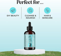 DIY spa setup with peppermint essential oil for bath