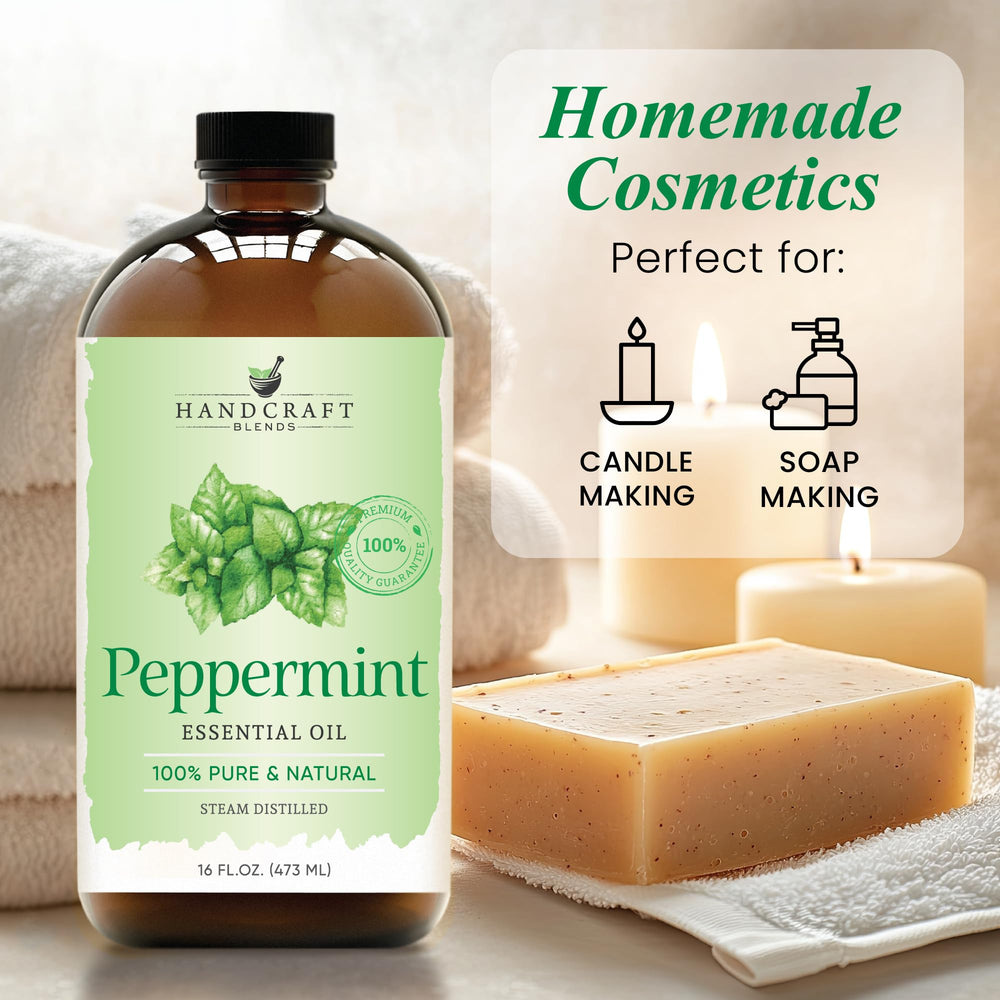 Peppermint essential oil for candle making