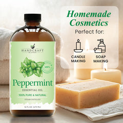 Peppermint essential oil for candle making