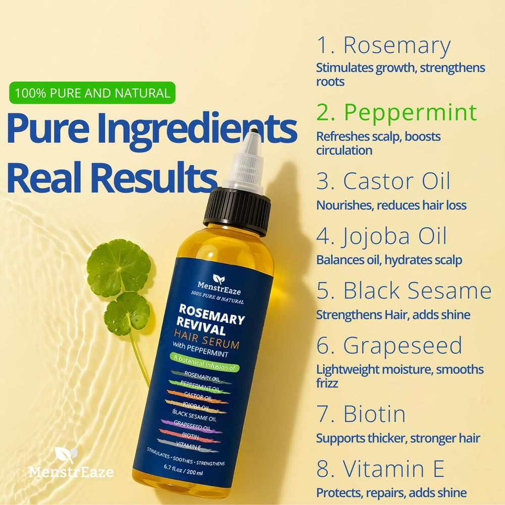 Peppermint oil image highlighting cooling scalp refresh