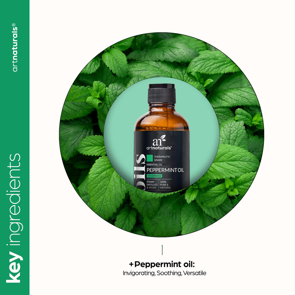 DIY beauty with peppermint essential oil and carrier oil