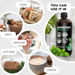Peppermint oil for skin care