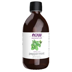 NOW Essential Oils Peppermint Oil 16 oz bottle front view