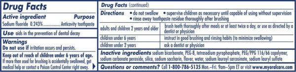 Pepsodent Complete Care packaging back showing benefits