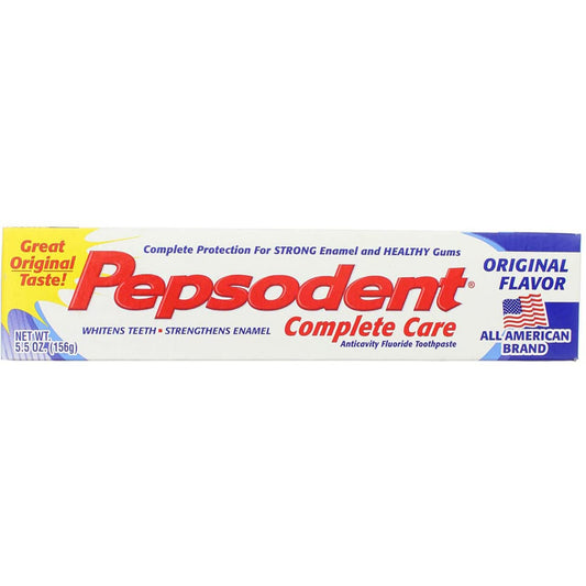 Pepsodent Complete Care toothpaste original flavor 5.5 oz front view
