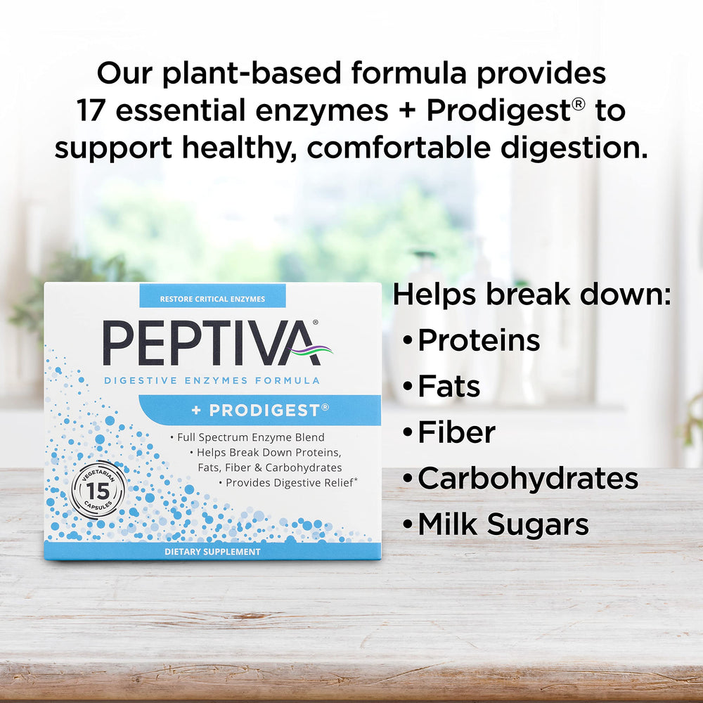 Peptiva product box and bottle on display