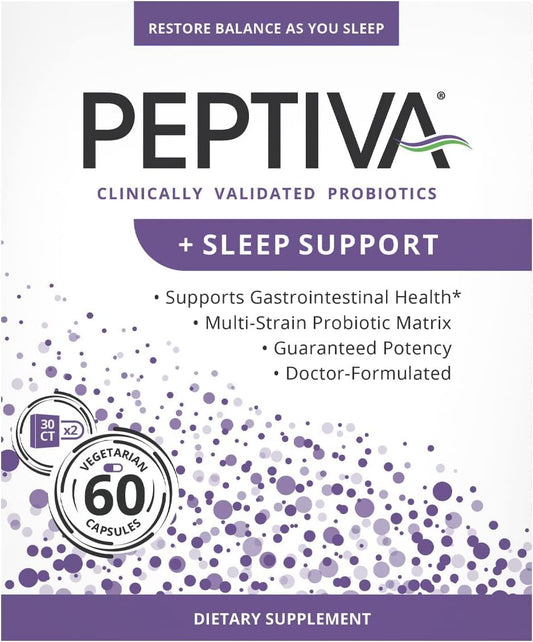 Peptiva probiotic sleep support bottle, 60 count