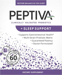 Peptiva probiotic sleep support bottle, 60 count