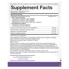 Close-up of Peptiva probiotic capsules