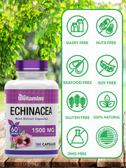 Per-pack information label for Echinacea capsules