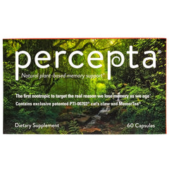 Percepta packaging with product name