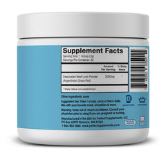 Serving scoop with undefatted beef liver powder
