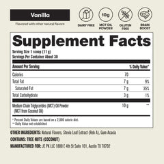 70% C8 and 30% C10 composition supports quick energy.