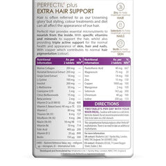 Perfectil Hair bottle with label close-up