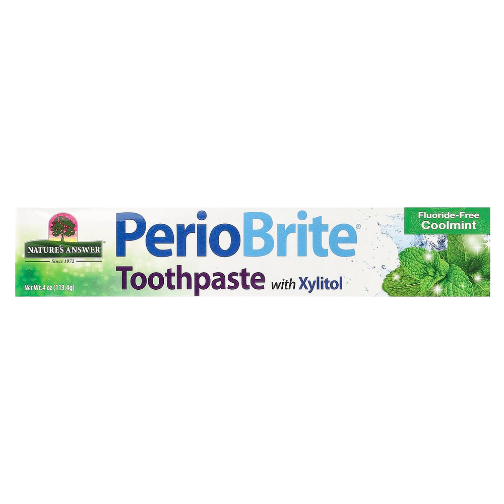 PerioBrite toothpaste box packaging