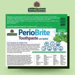 PerioBrite toothpaste Cool Mint pack of 6 – back view with details