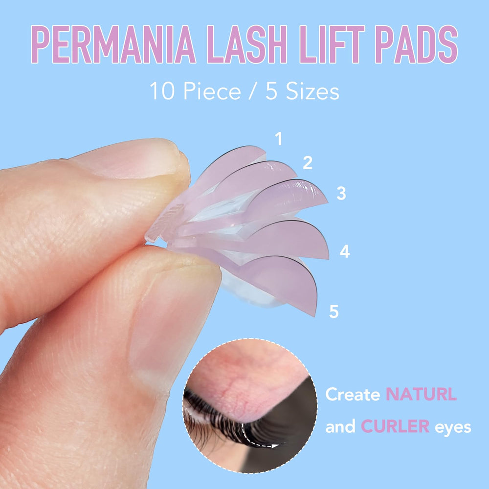 PERMANIA self-adhesive lash pads reduce glue irritation during application.