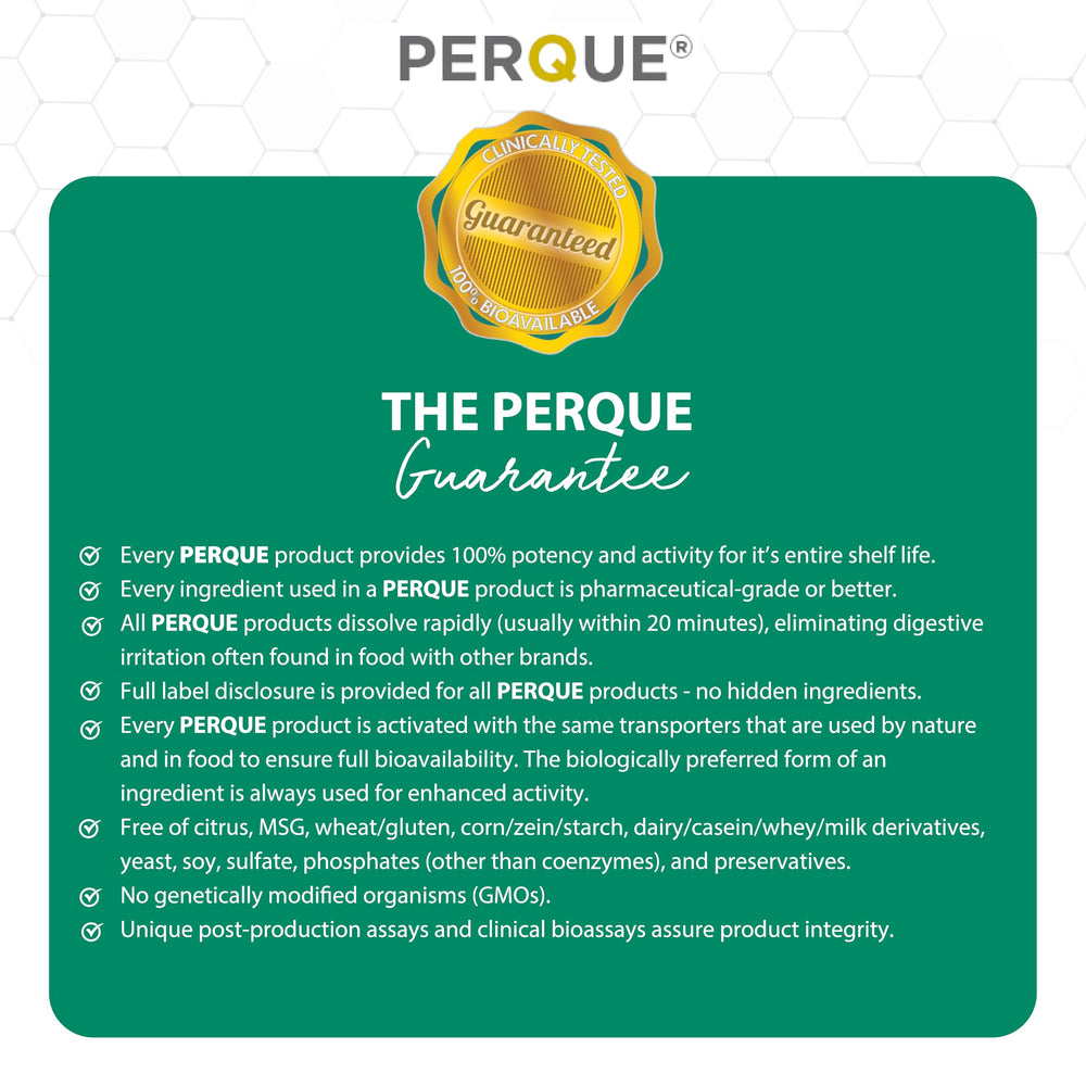 Perque Activated B-12 Guard market shelf scene suggesting trusted wellness option
