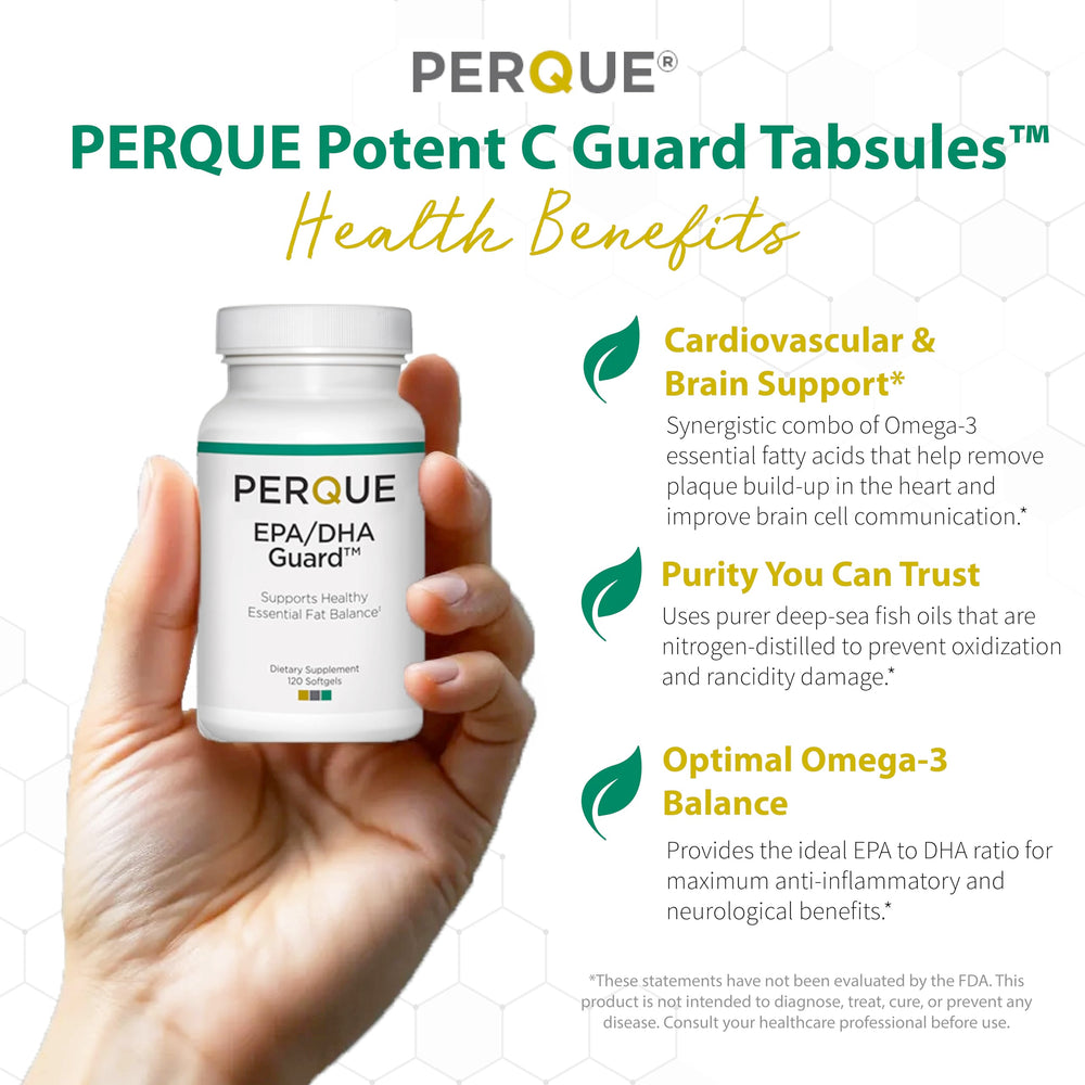 Serving size information for Perque EPA/DHA Guard 120 gels