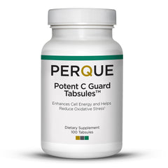 Front view of Perque Potent C Guard 1000 mg bottle (100 count)