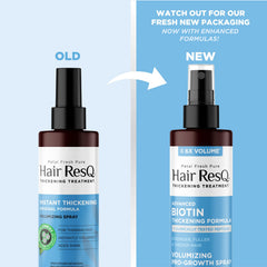 Hair ResQ vegan sulfate-free claim visible on label for clean ingredients