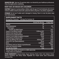 Cherry flavored Biotin Gummies close-up