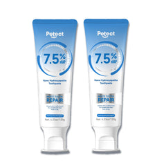Front view of PETECT Hydroxyapatite Toothpaste 2-Pack with ICY Melon Mint flavor