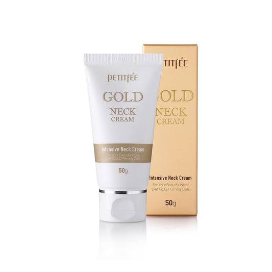 Petitfee Gold Neck Cream bottle close-up