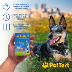 Advocate PetTest foil-wrapped strips protect integrity during testing