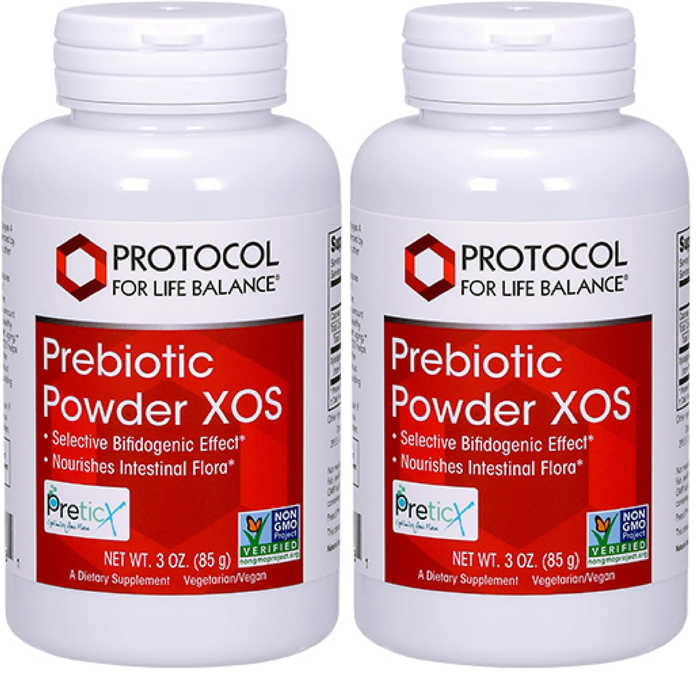 Front of Protocol for Life Balance Prebiotic Powder XOS packaging