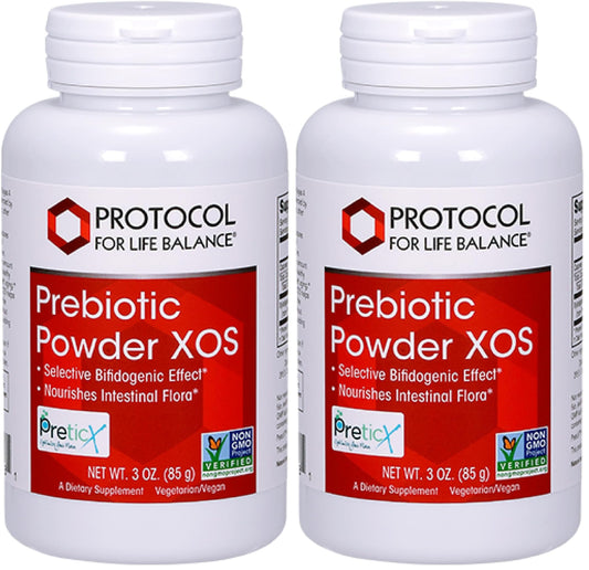 Front of Protocol for Life Balance Prebiotic Powder XOS packaging