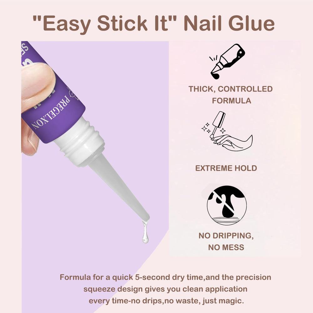 PGELXON mini nail file included for shaping
