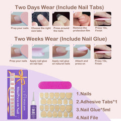 PGELXON nail glue tube for longer-lasting wear